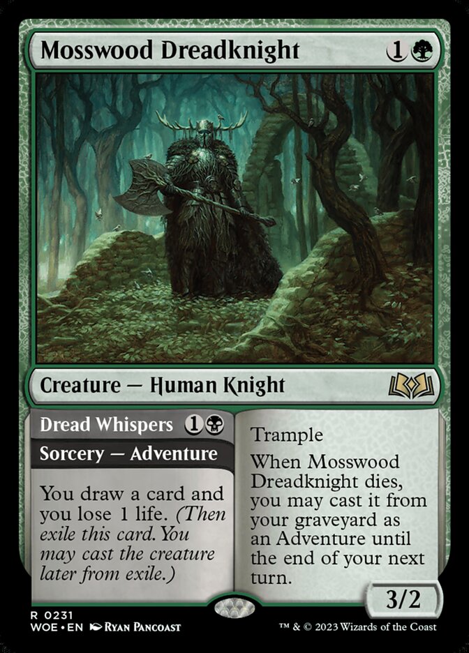 Mosswood Dreadknight // Dread Whispers card image