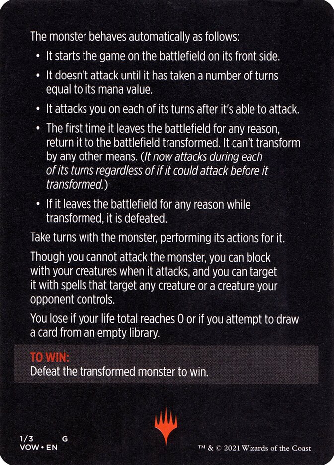 Monster of the Week // Monster of the Week (cont'd) card image