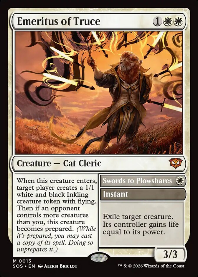 Emeritus of Truce // Swords to Plowshares card image