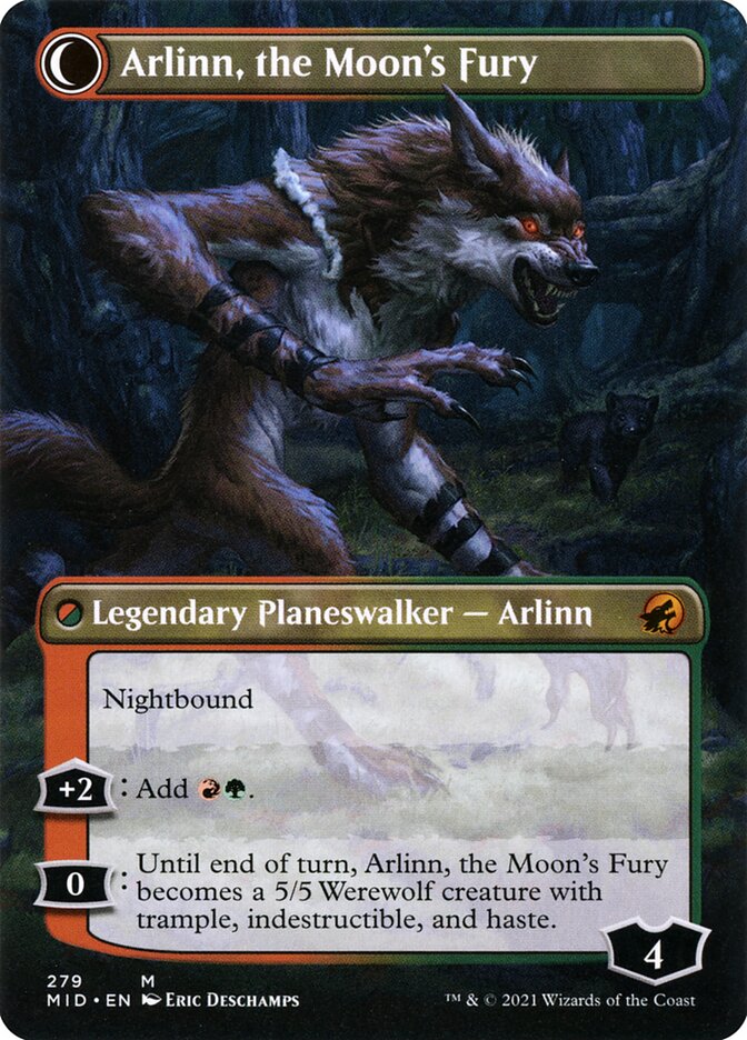 Arlinn, the Pack's Hope // Arlinn, the Moon's Fury card image