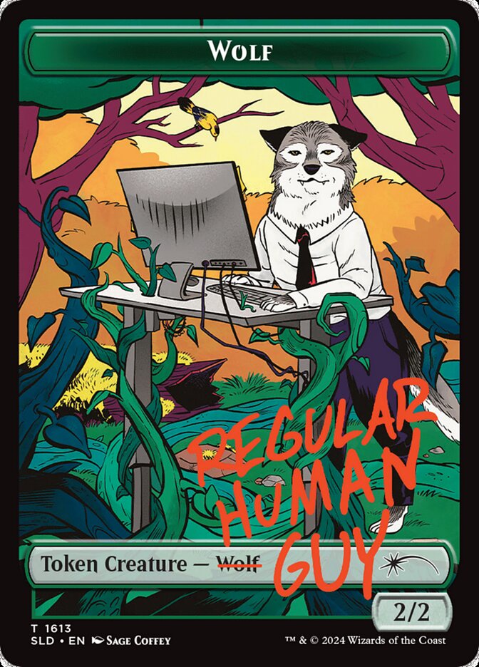 Wolf card image