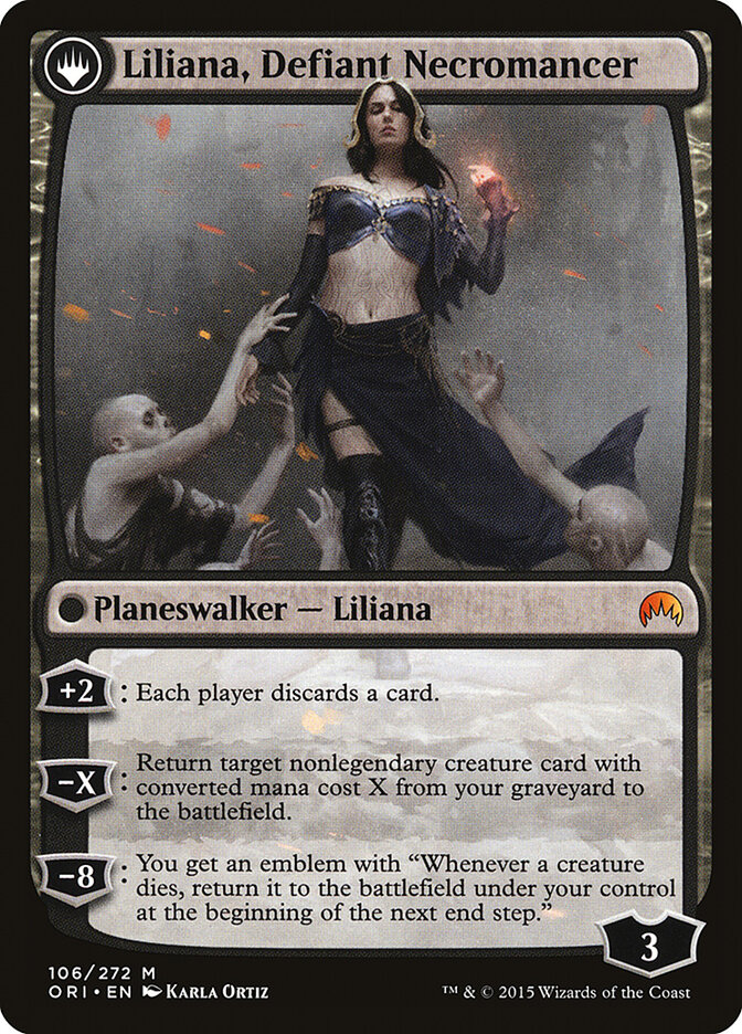 Liliana, Heretical Healer // Liliana, Defiant Necromancer card image