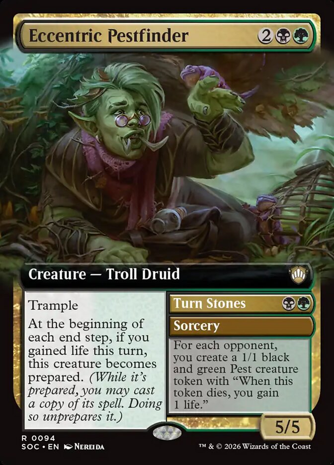 Eccentric Pestfinder // Turn Stones card image