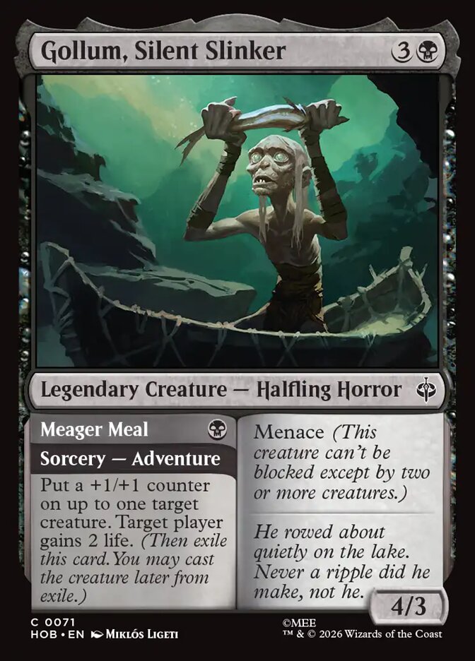 Gollum, Silent Slinker // Meager Meal card image