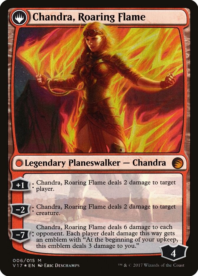 Chandra, Fire of Kaladesh // Chandra, Roaring Flame card image