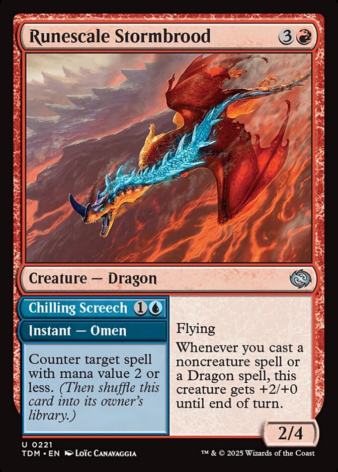 Runescale Stormbrood // Chilling Screech card image