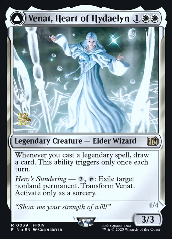 Venat, Heart of Hydaelyn // Hydaelyn, the Mothercrystal card image