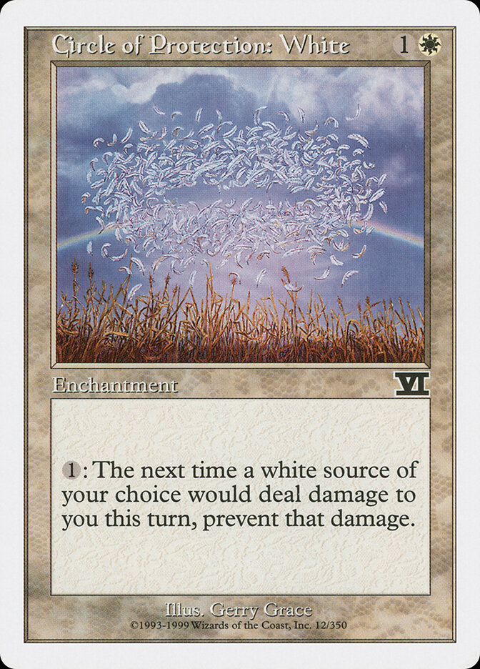 Circle of Protection: White card image