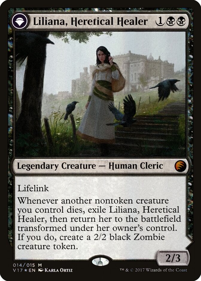 Liliana, Heretical Healer // Liliana, Defiant Necromancer card image