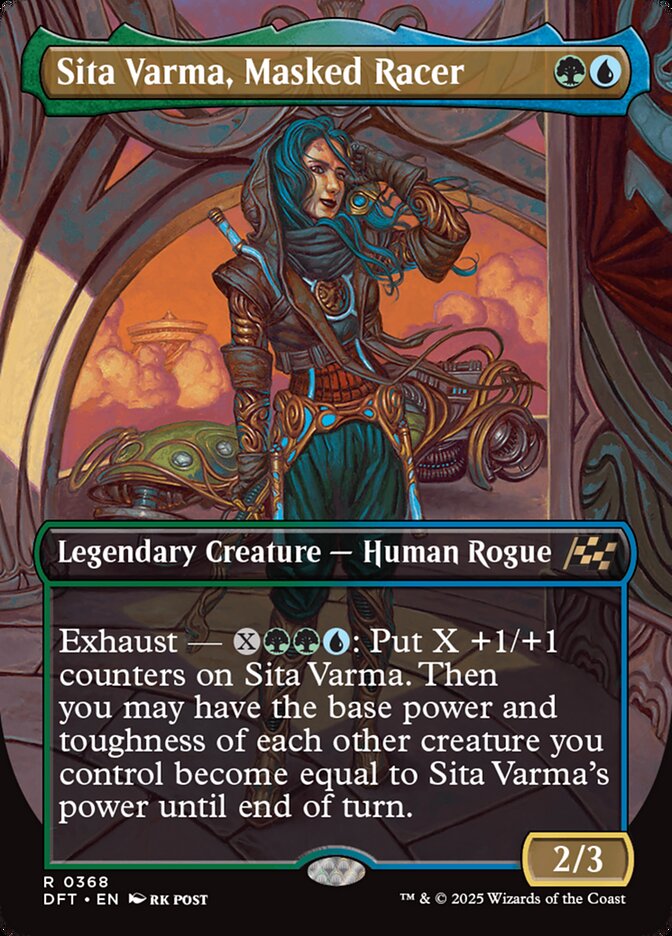 Sita Varma, Masked Racer card image