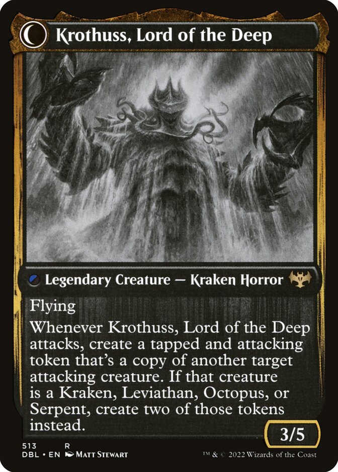 Runo Stromkirk // Krothuss, Lord of the Deep card image