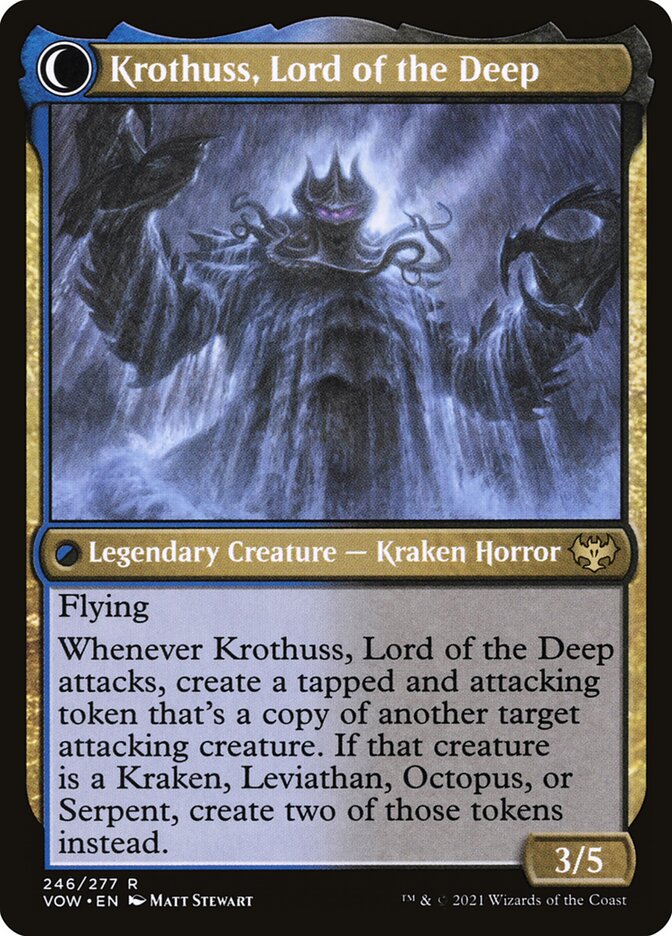 Runo Stromkirk // Krothuss, Lord of the Deep card image