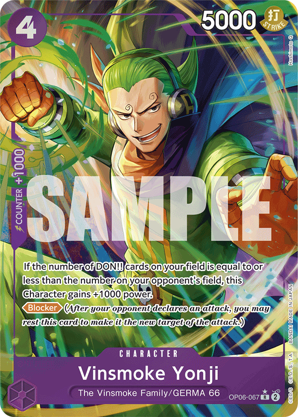 Vinsmoke Yonji (OP06-067) (Alternate Art) card image