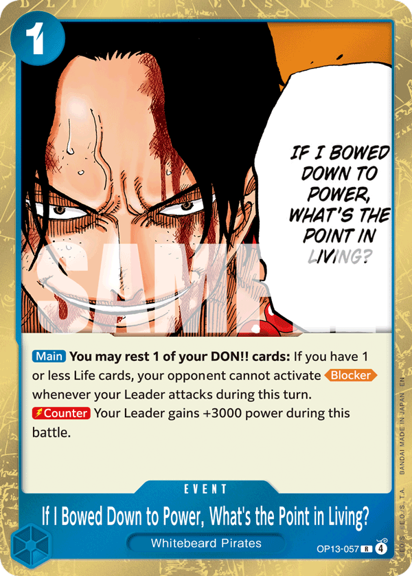 If I Bowed Down to Power, What's the Point in Living? card image