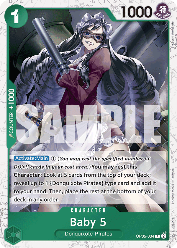Baby 5 (OP05-034) (Jolly Roger Foil) card image