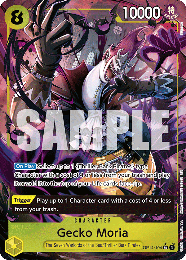 Gecko Moria - OP14-104 (Alternate Art) card image