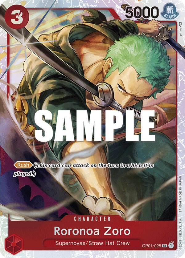 Roronoa Zoro - OP01-025 (Ultra Deck: The Three Captains) card image