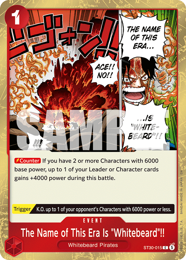 The Name of This Era Is "Whitebeard"!! card image