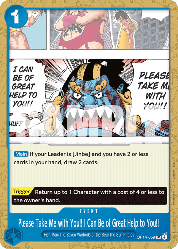 Please Take Me with You!! I Can Be of Great Help to You!! card image