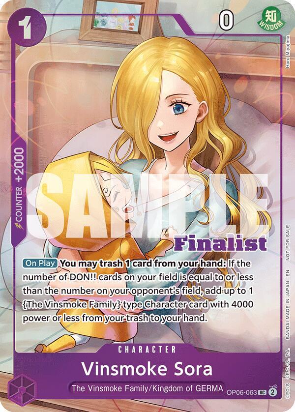 Vinsmoke Sora (CS 25-26 Finalist Card Set 2) card image