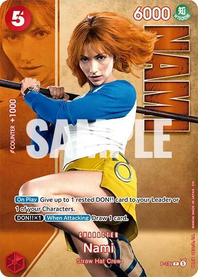Nami - P-139 (Premium Card Collection -Live Action Edition Vol.2 Straw Hat Crew-) card image