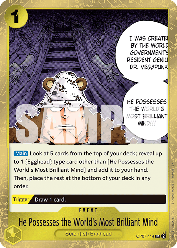 He Possesses the World's Most Brilliant Mind (Pirate Foil) card image