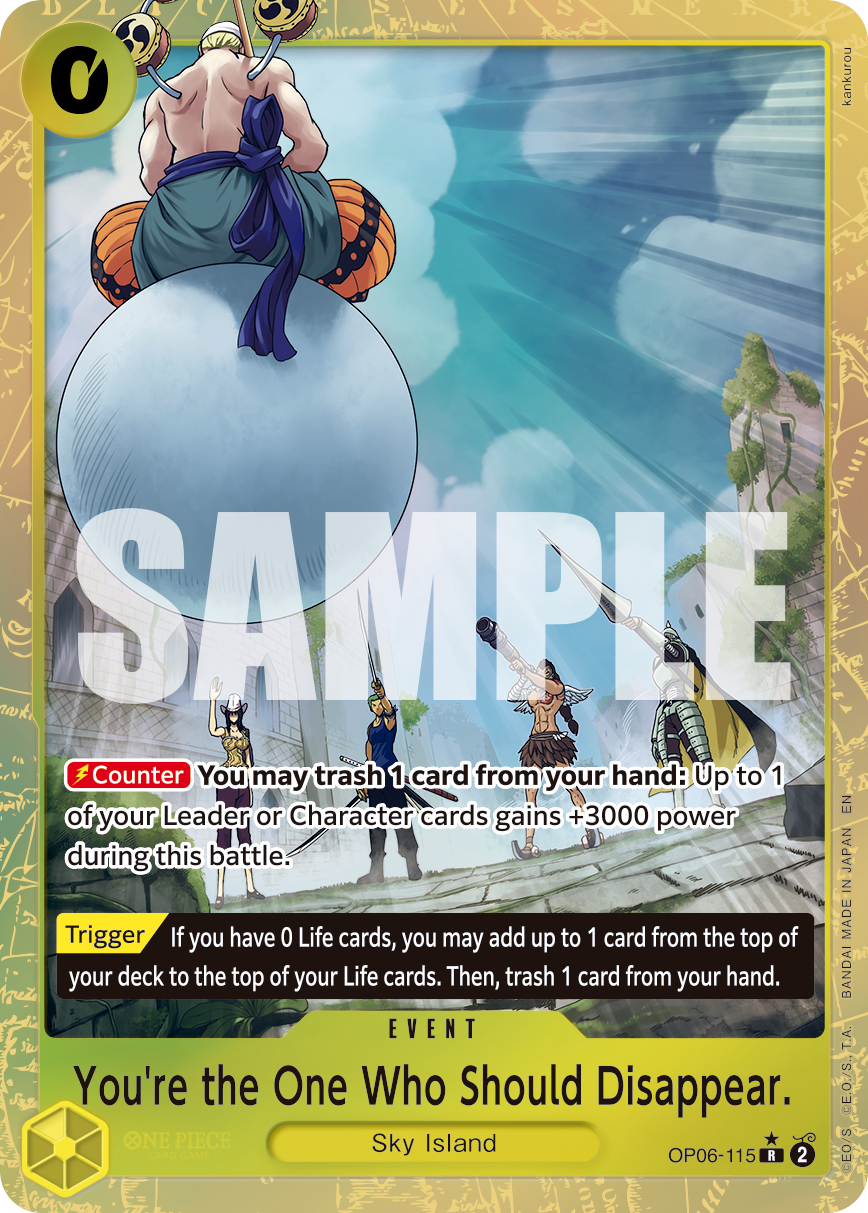 You're the One Who Should Disappear (Alternate Art) card image