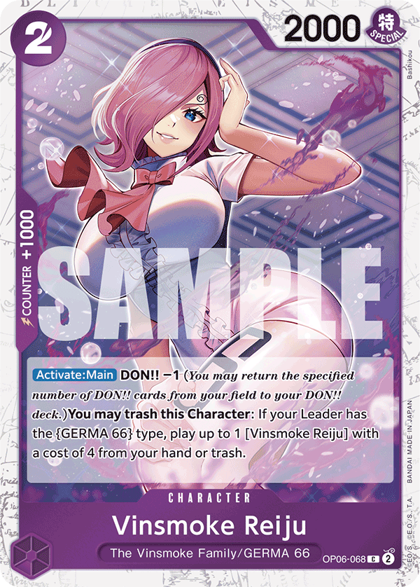 Vinsmoke Reiju (OP06-068) (Jolly Roger Foil) card image