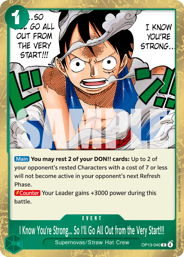 I Know You're Strong... So I'll Go All Out from the Very Start!!! card image
