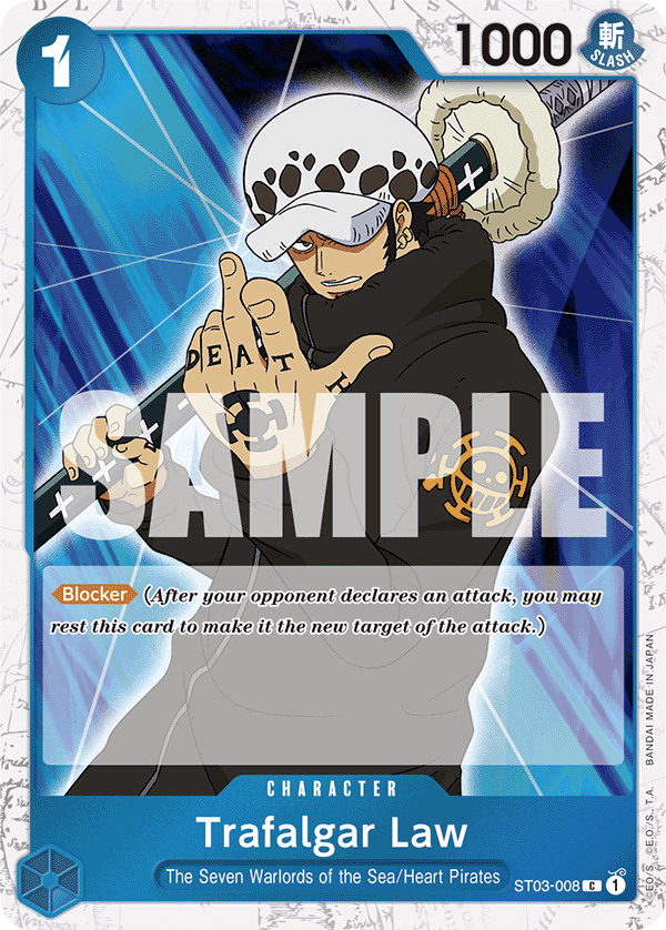 Trafalgar Law (ST03-008) (Jolly Roger Foil) card image