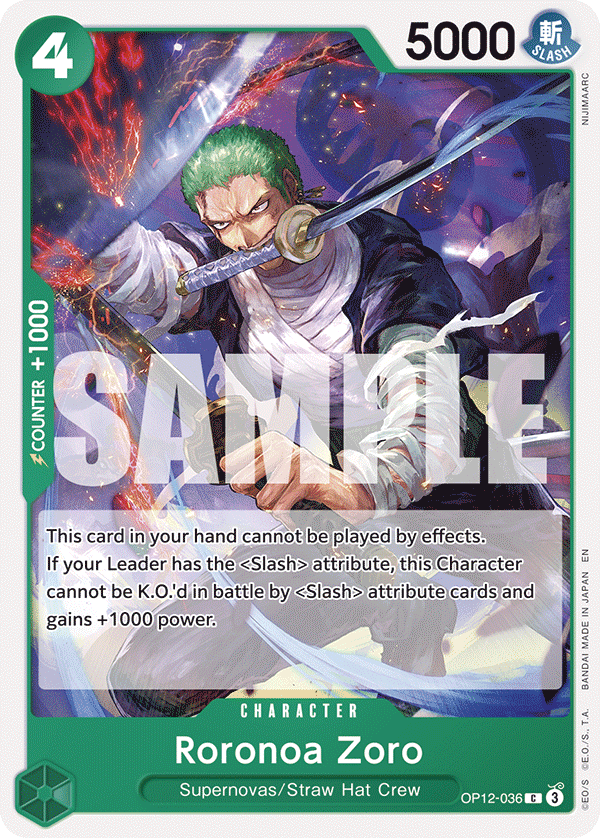 Roronoa Zoro (036) card image