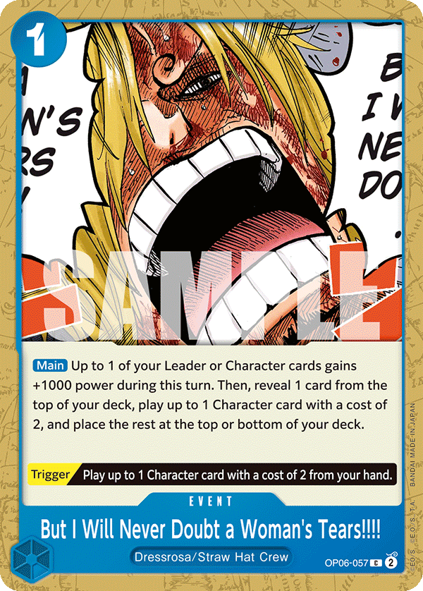But I Will Never Doubt a Woman's Tears!!!! card image