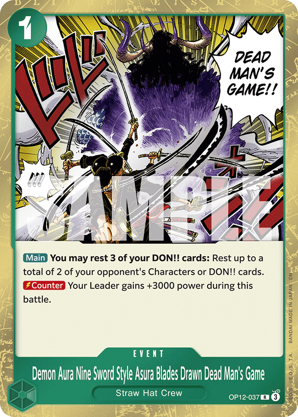 Demon Aura Nine Sword Style Asura Blades Drawn Dead Man's Game card image