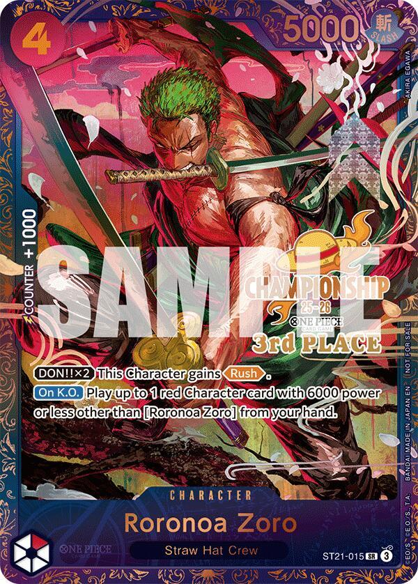 Roronoa Zoro (CS 25-26 3rd Place) card image