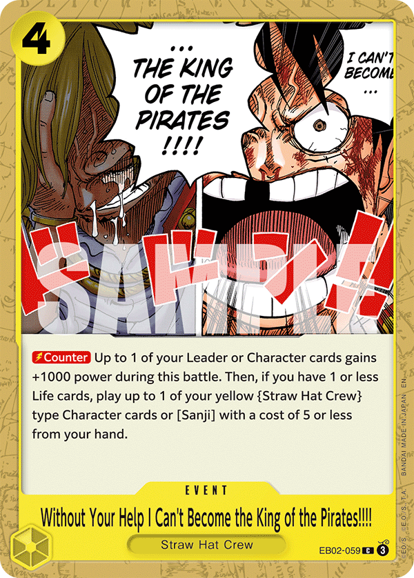 Without Your Help I Can't Become the King of the Pirates!!!! card image