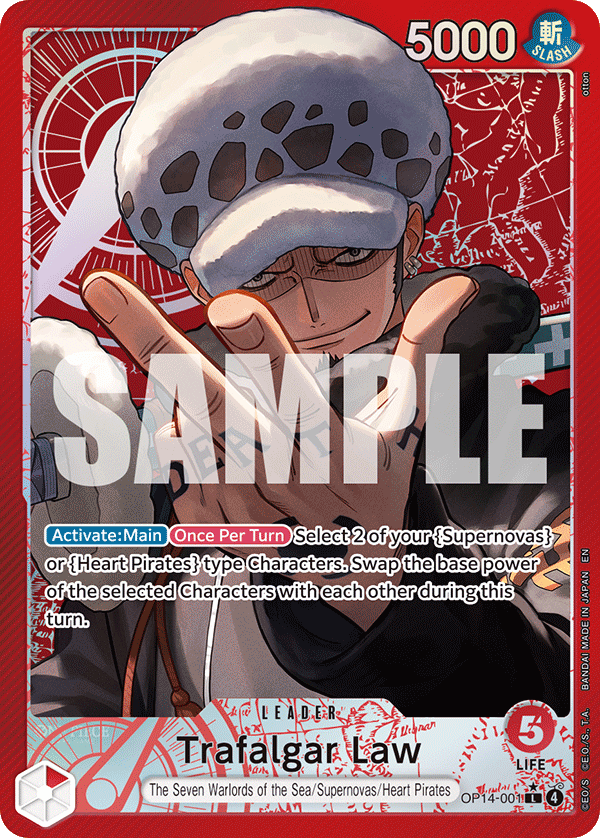 Trafalgar Law - OP14-001 (Alternate Art) card image