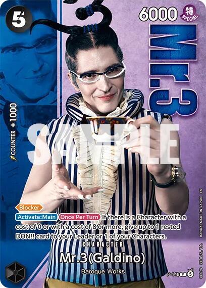 Mr.3 (Galdino) - P-148 (Premium Card Collection -Live Action Edition Vol.2 Baroque Works-) card image