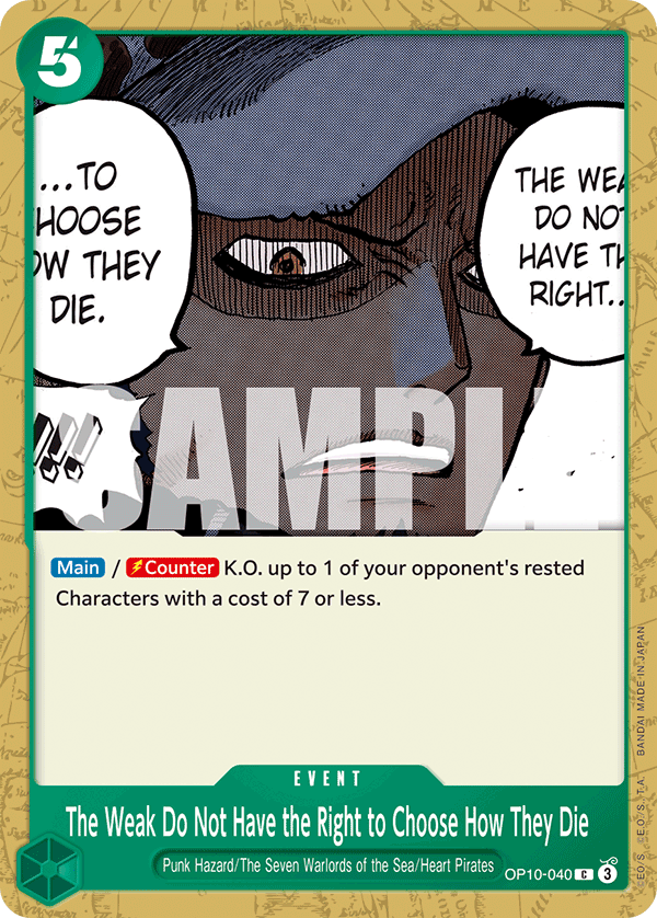 The Weak Do Not Have the Right to Choose How They Die card image