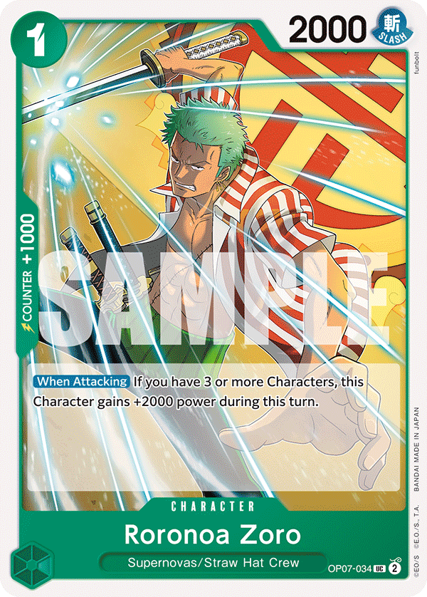 Roronoa Zoro (034) card image
