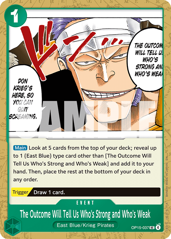 The Outcome Will Tell Us Who's Strong and Who's Weak card image