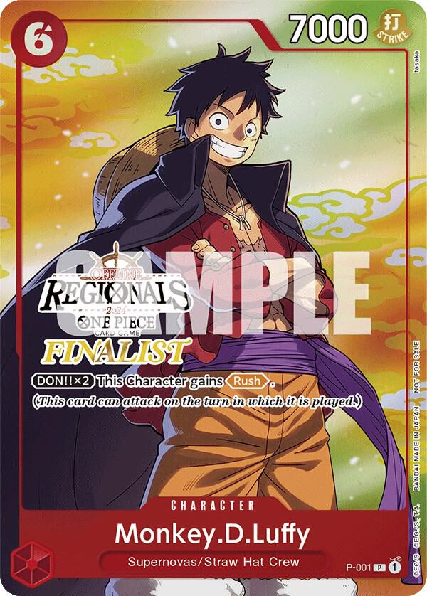 Monkey.D.Luffy (001) (Online Regional 2024 Vol. 2) [Finalist] card image