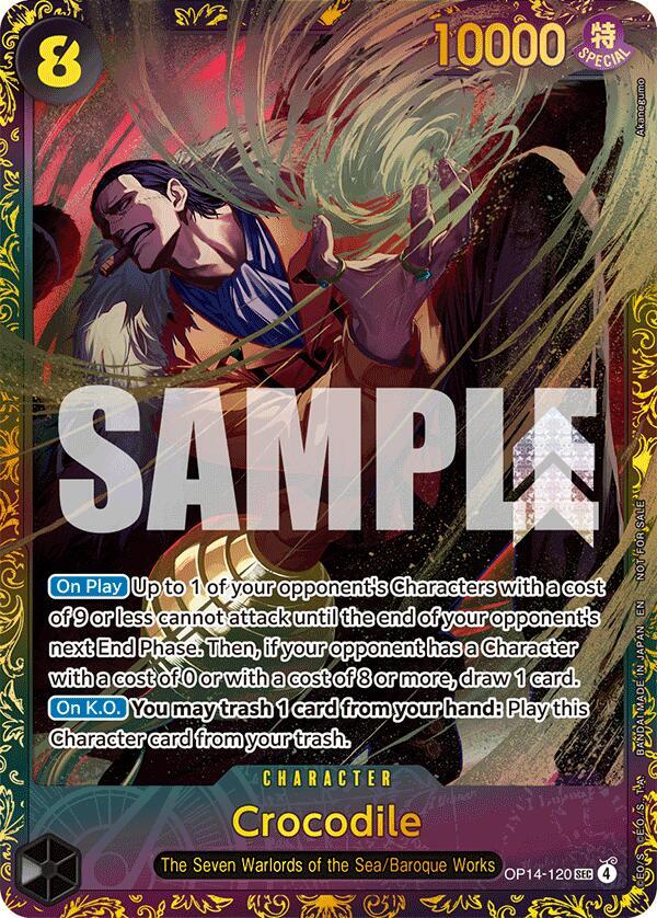 Crocodile - OP14-120 (CS26-27 Regionals Season 1) card image