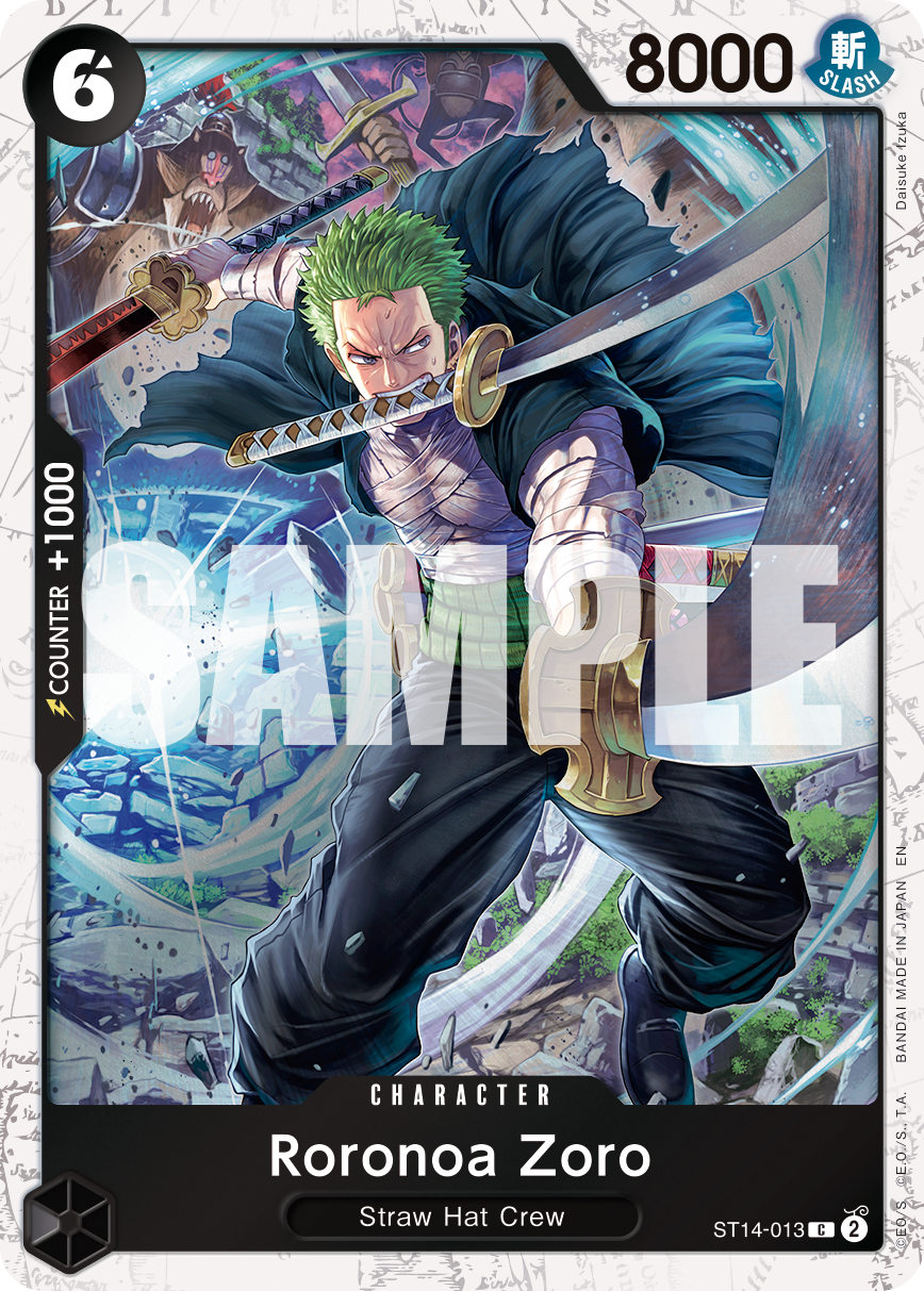 Roronoa Zoro - ST14-013 (Pirate Foil) card image
