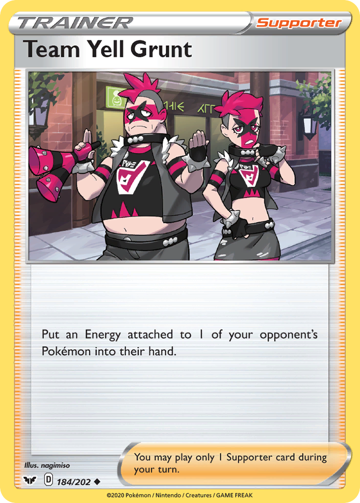 Team Yell Grunt card image