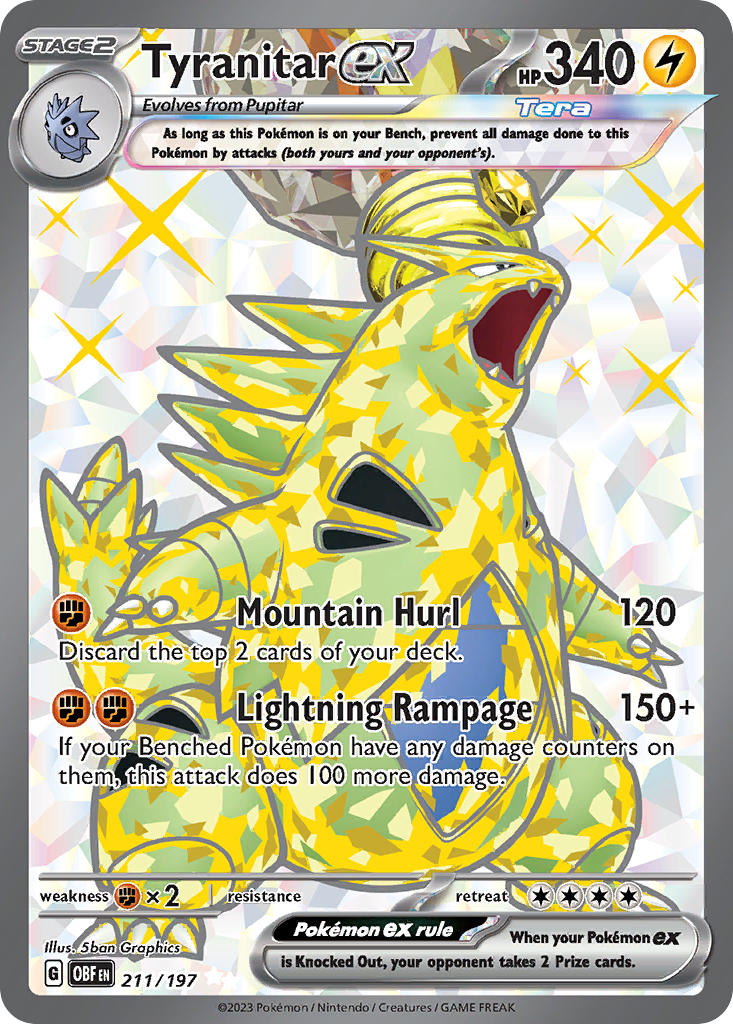 Tyranitar ex card image