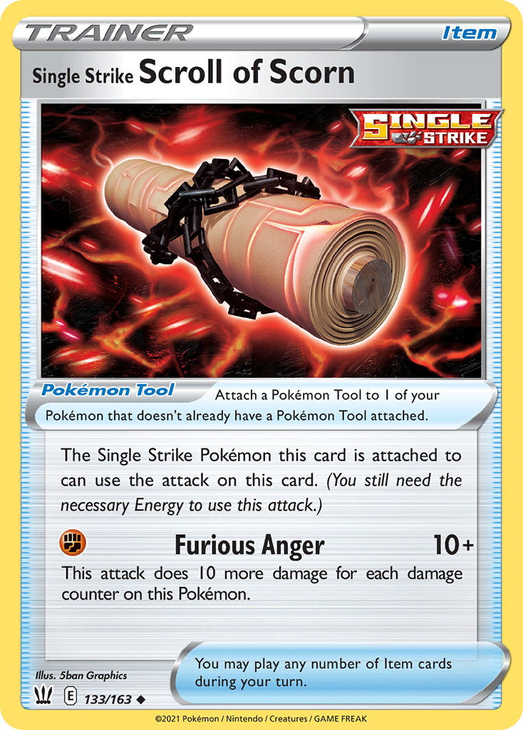 Single Strike Scroll of Scorn card image