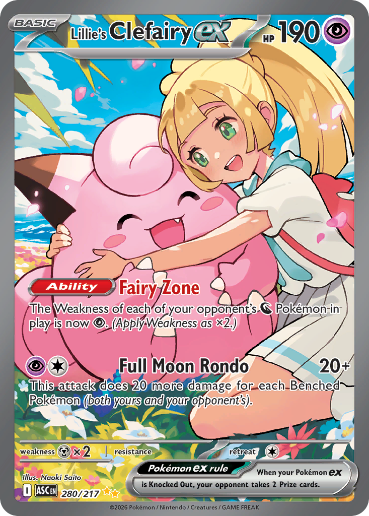 Lillie's Clefairy ex card image
