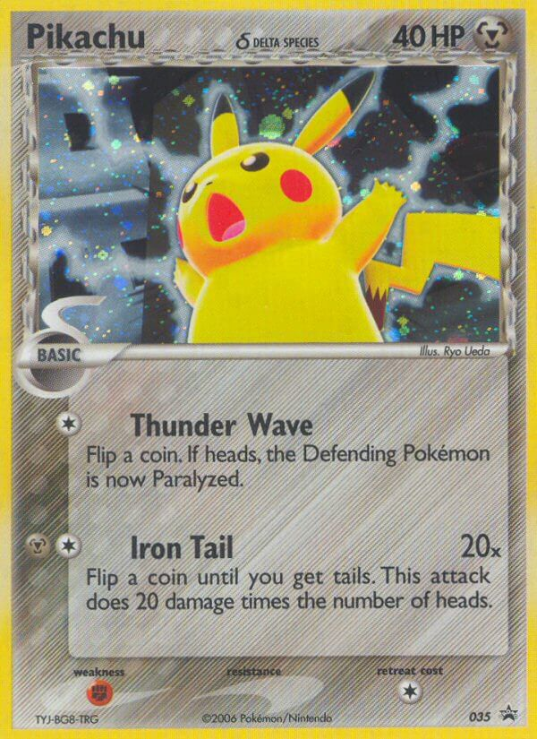 Pikachu δ card image