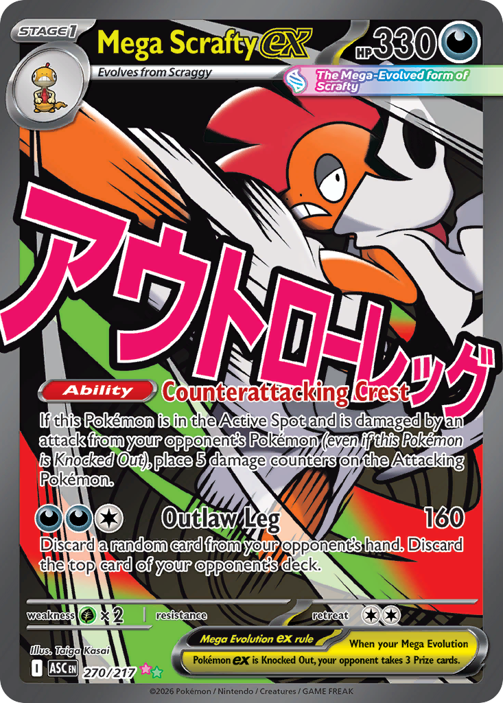 Mega Scrafty ex card image