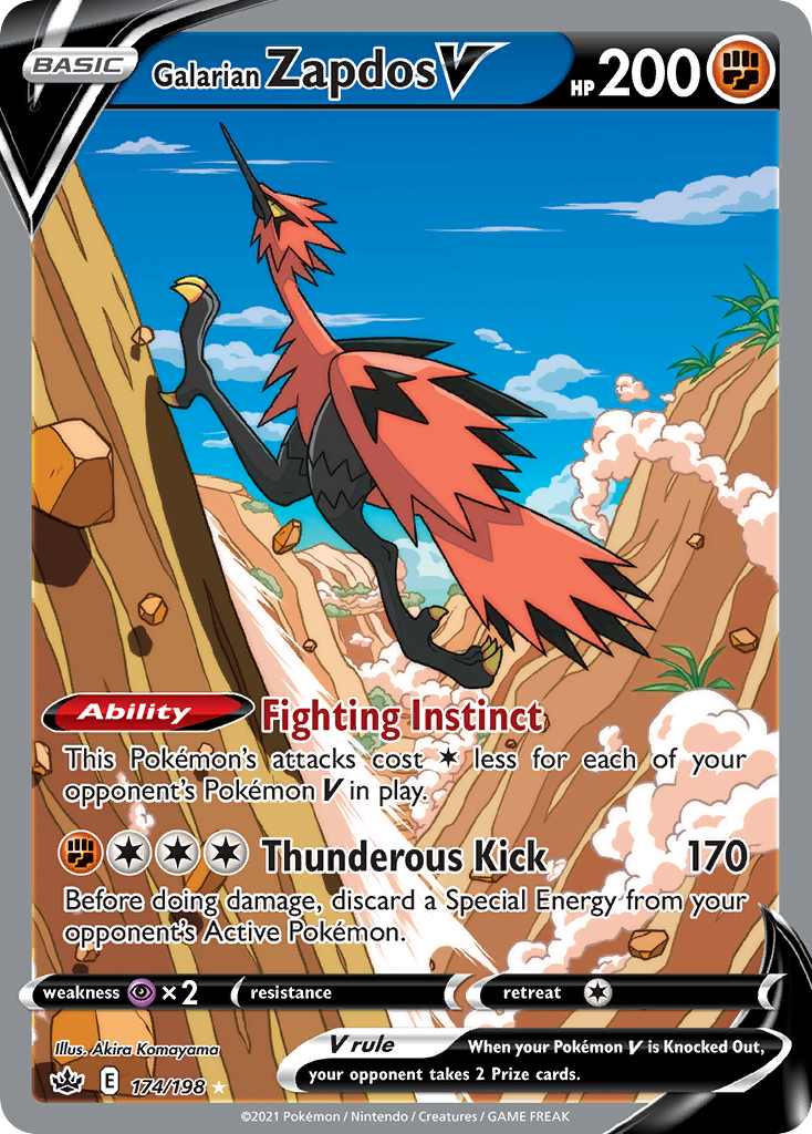 Galarian Zapdos V card image